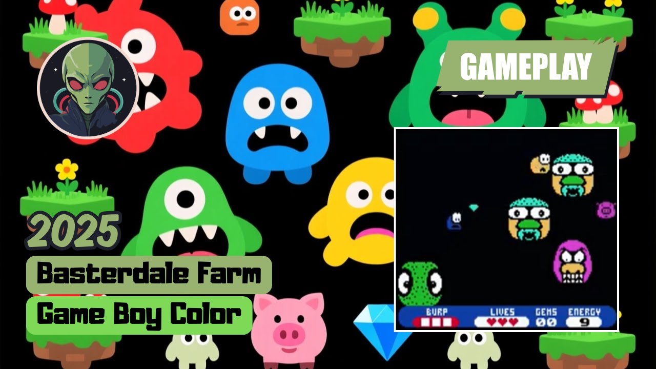 Basterdale Farm (Game Boy Color) (2025) BrewOtaku Quick Gameplay