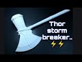 DIY craft - how to make thor storm breaker using chart.. ⚡