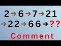 99% Fail This Math Pattern! 2 → 6 → 7 → 21 → 22 → 66 → ? | Live IQ Puzzle