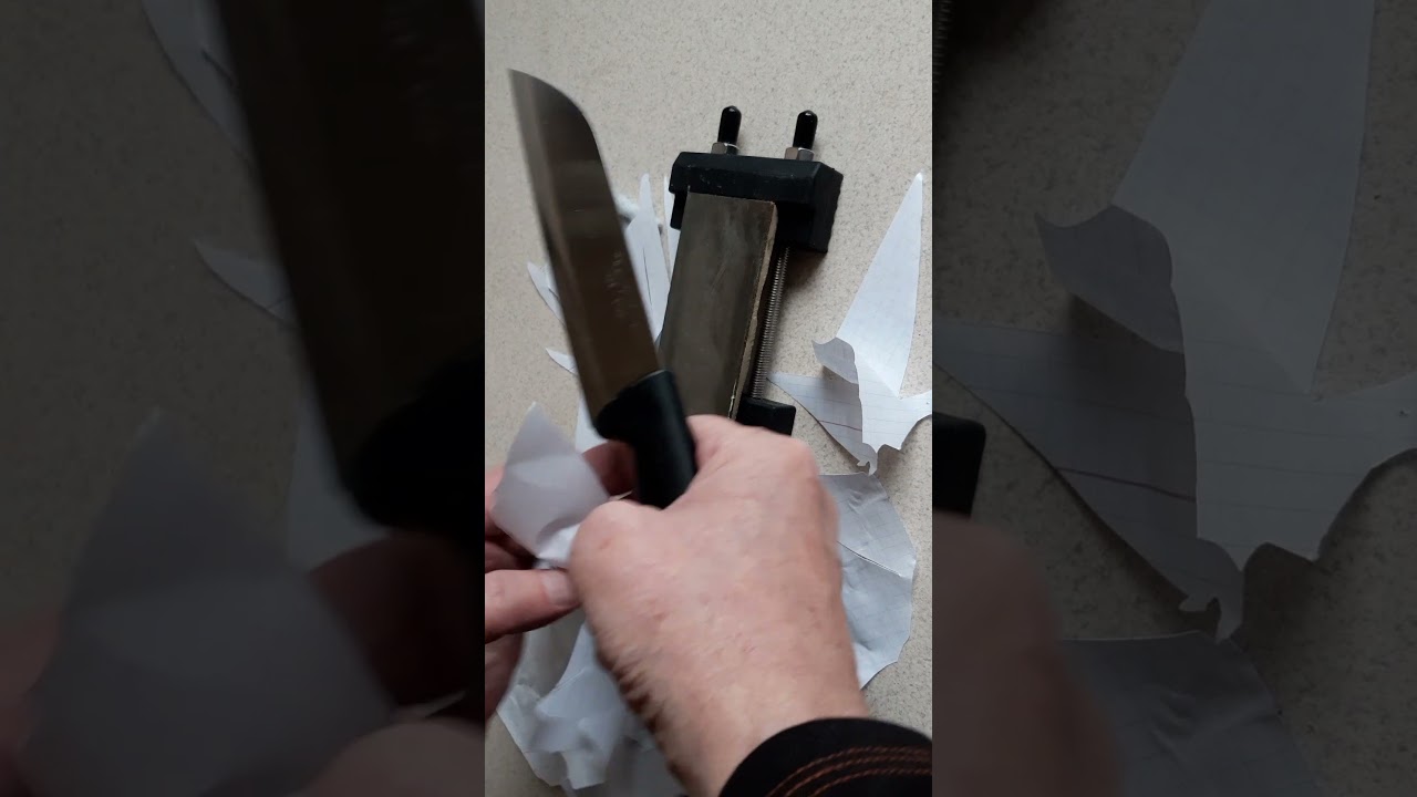 Довожу до ума дешёвый нож Tramontina Plenus