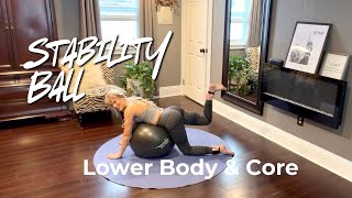 Strength with the Stability Ball| Ankle Weights| 60 Minutes| Lower Body & Core