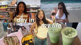 spend a slow summer day with me in California! 🌴🌺 hygiene shopping, lunch + tanning on the beach