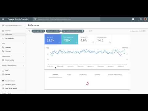 Use GSC to find page keywords