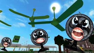 DIY: CEILING FAN THAI 🌀😵 | Ventiladores de Teto Tailandeses Caindo no Roblox