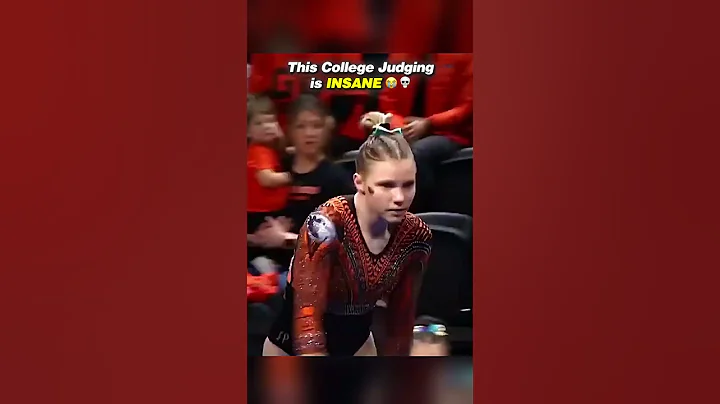 Like how could they not see this😭 #gymnastics #judge #mistake #ncaa #tumbling #floorexercise