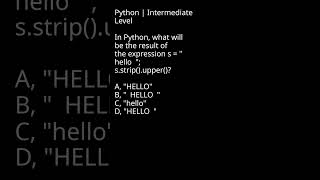 Python Strip and Upper Function Explanation #CodeIssues #PythonCoding #LearnToCode