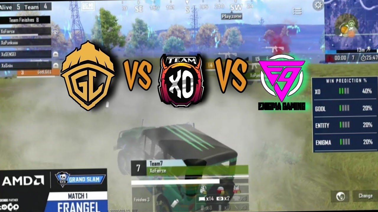 XO vs GodL vs Enigma in last zone 🔥| 