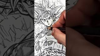 drawing Goku ultra instinct #art# form dragon Ball#