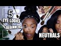 THIS IS IT!!! 5 EASY LOOKS USING 1 NEUTRAL PALETTE | AN EYESHADOW GUIDE FOR BEGINNERS | Andrea Renee