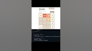 🗓️ Day 4 - 2048 Game using JavaScript from Scratch #javascript #shortvideo