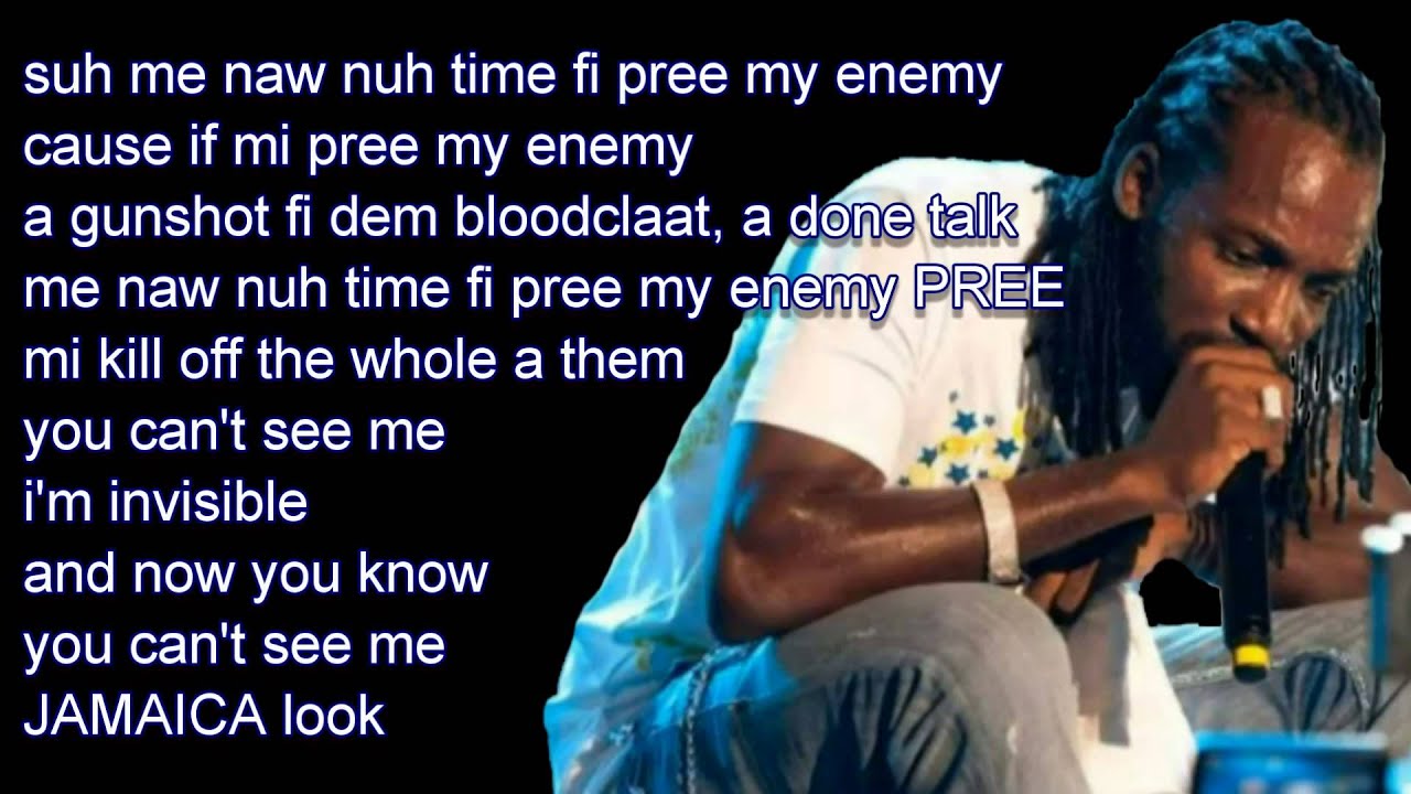 Mavado - Invisible {LYRICS ON SCREEN} Daseca Production