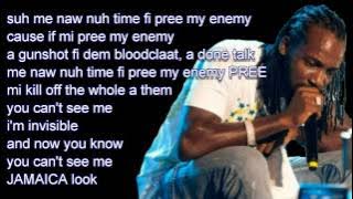 Mavado - Invisible {LYRICS ON SCREEN} Daseca Production