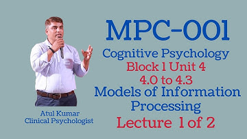 MPC 001 Block 1 Unit 4 Lecture 1 of 2