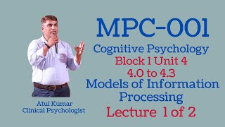 MPC 001 Block 1 Unit 4 Lecture 1 of 2