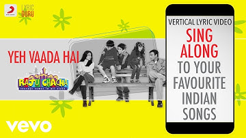 Yeh Vaada Hai - Raju Chacha|Official Bollywood Lyrics|Kumar Sanu|Alka Yagnik