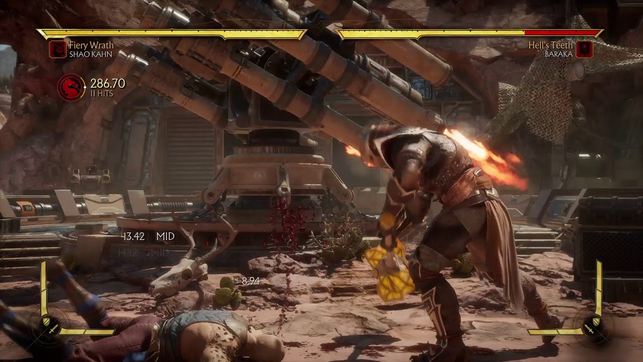 MK11 Shao Kahn (Super Combo 3) YouTube