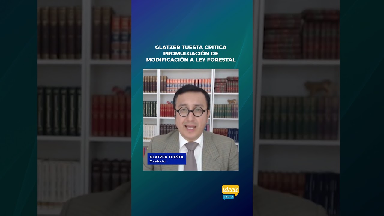 Glatzer Tuesta critica promulgación de modificación a Ley Forestal