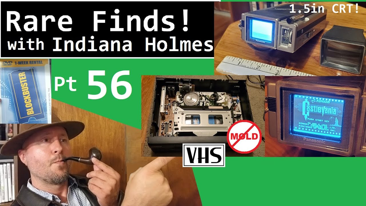 Rare Finds! Part 56 1.5in CRT, VHS mold cleaner, Blockbuster Video