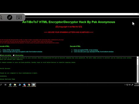Hindi/ AnTiBoTs7 HTML Encryptor/Decryptor | SPAMMERS | SPAMMING | USE ENCRYPTED | decrypted v1 Free