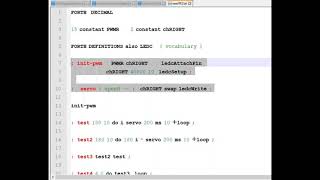 Ghost of the library -- example controlling an RC servo with Forth