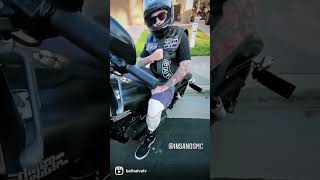 Never Give Up - Mike Ball / BV Rides Motorcycle after 2 months from his leg severed off at the scene