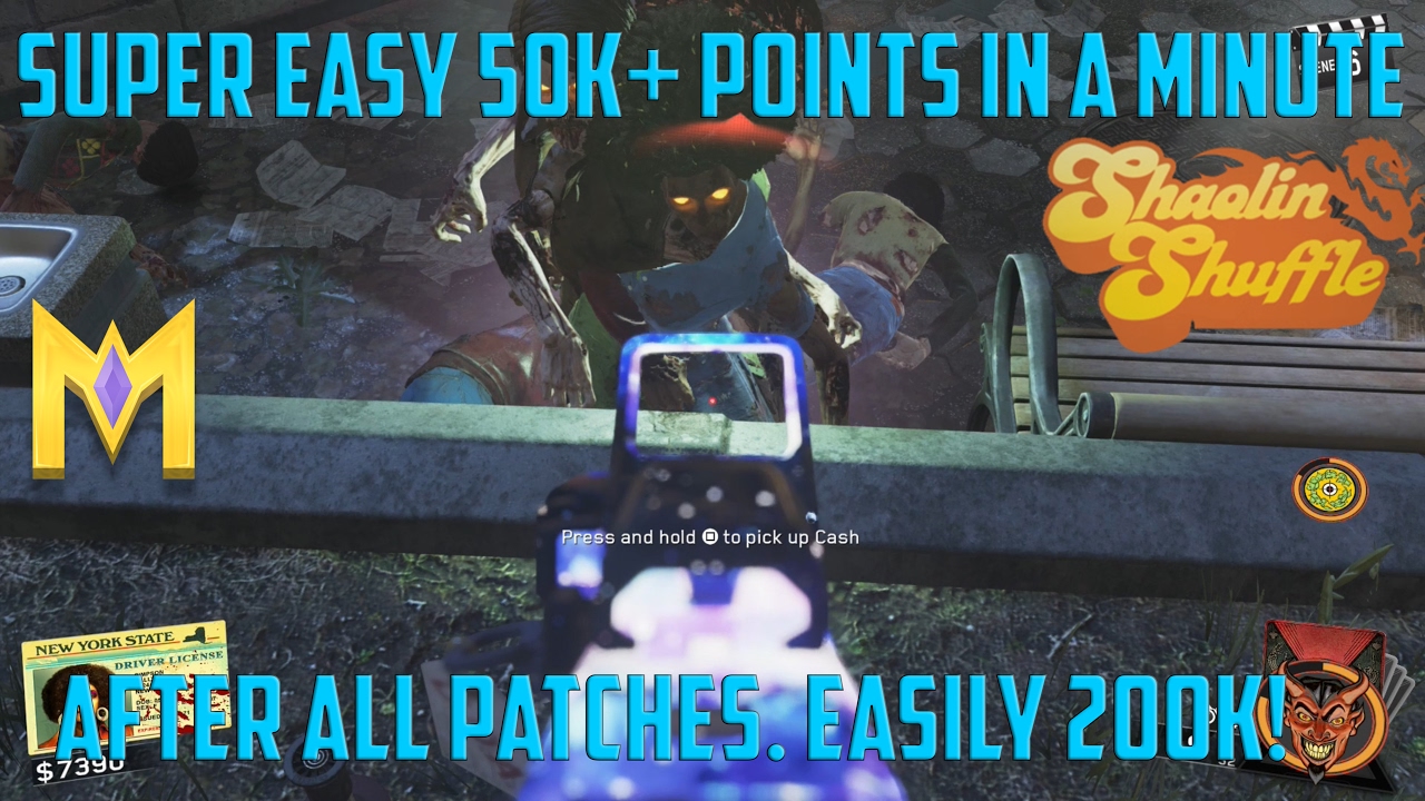 Shaolin Shuffle Glitches: Earn 50k + Points Tip On Low Rounds - Infinite Warfare