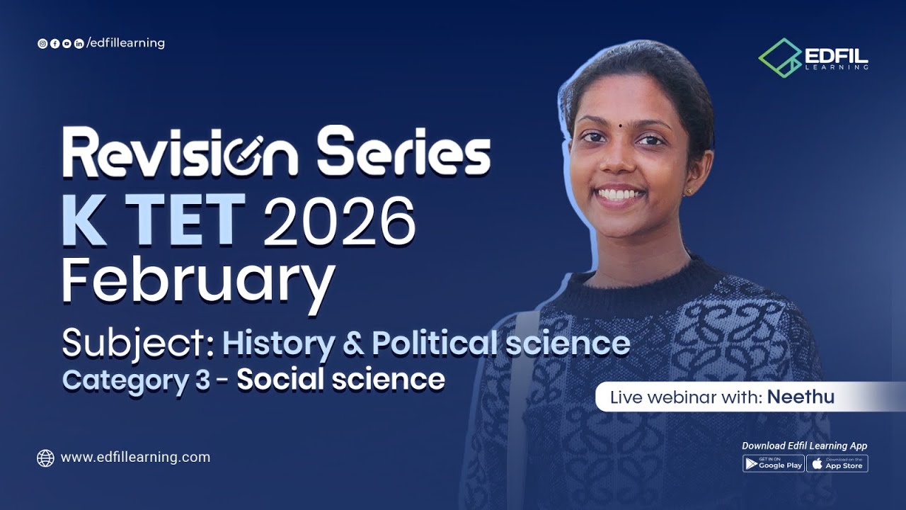 K TET RIVISION SERIES | Category 3 | Social Science | NEETHU Miss | EDFIL LEARNING