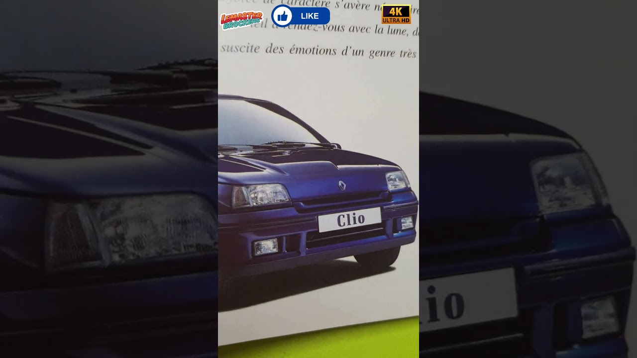 Brochure Renault Clio 16V – 1764 cm³ / 137ch 💥🚗