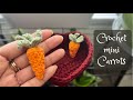 Crochet Mini Carrots Tutorial Crochet Mini Vegetables 