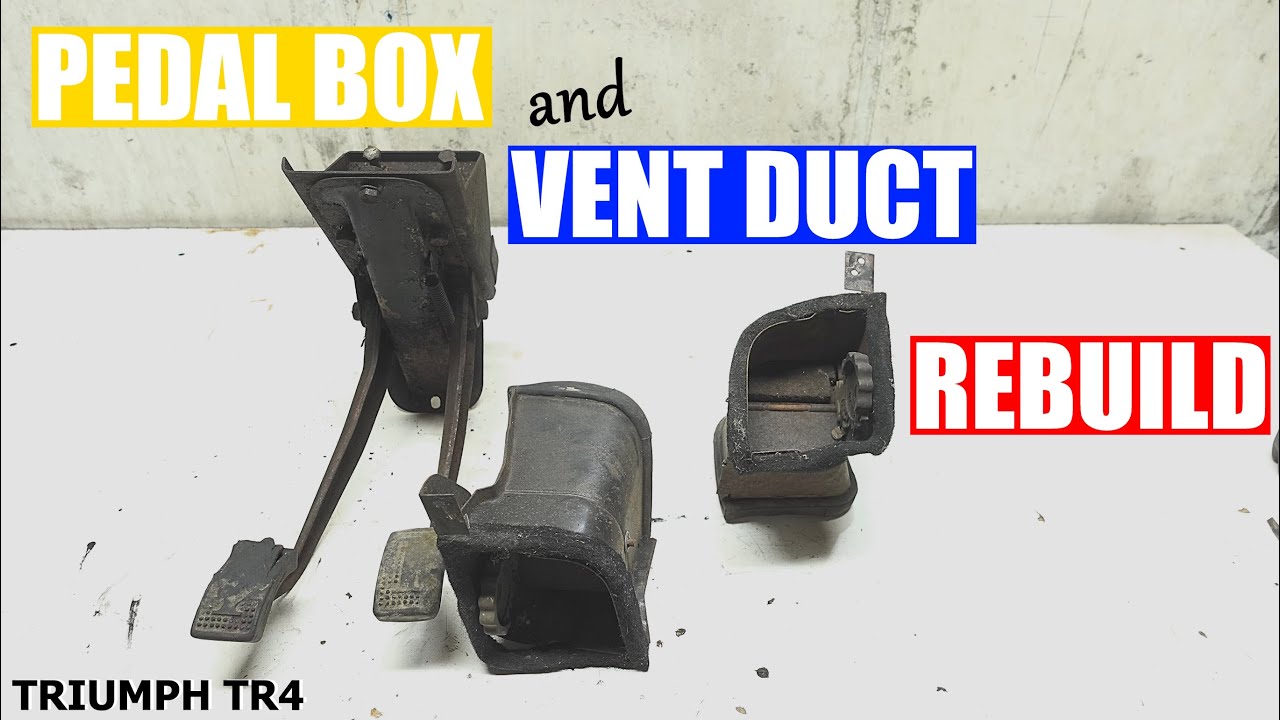 Triumph TR4 - Vent Duct & Pedal Restoration | Roundtail Restoration