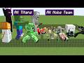 ALL MINECRAFT TITANS vs TEAM OF EVERY MOB | Minecraft Mob Battle