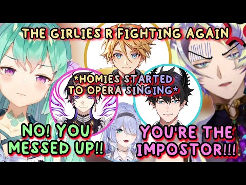 CLAUDE AND FINANA ARGUING LIKE AN OLD MARRIED COUPLE SO EVERYONE STARTED HARMONIZING