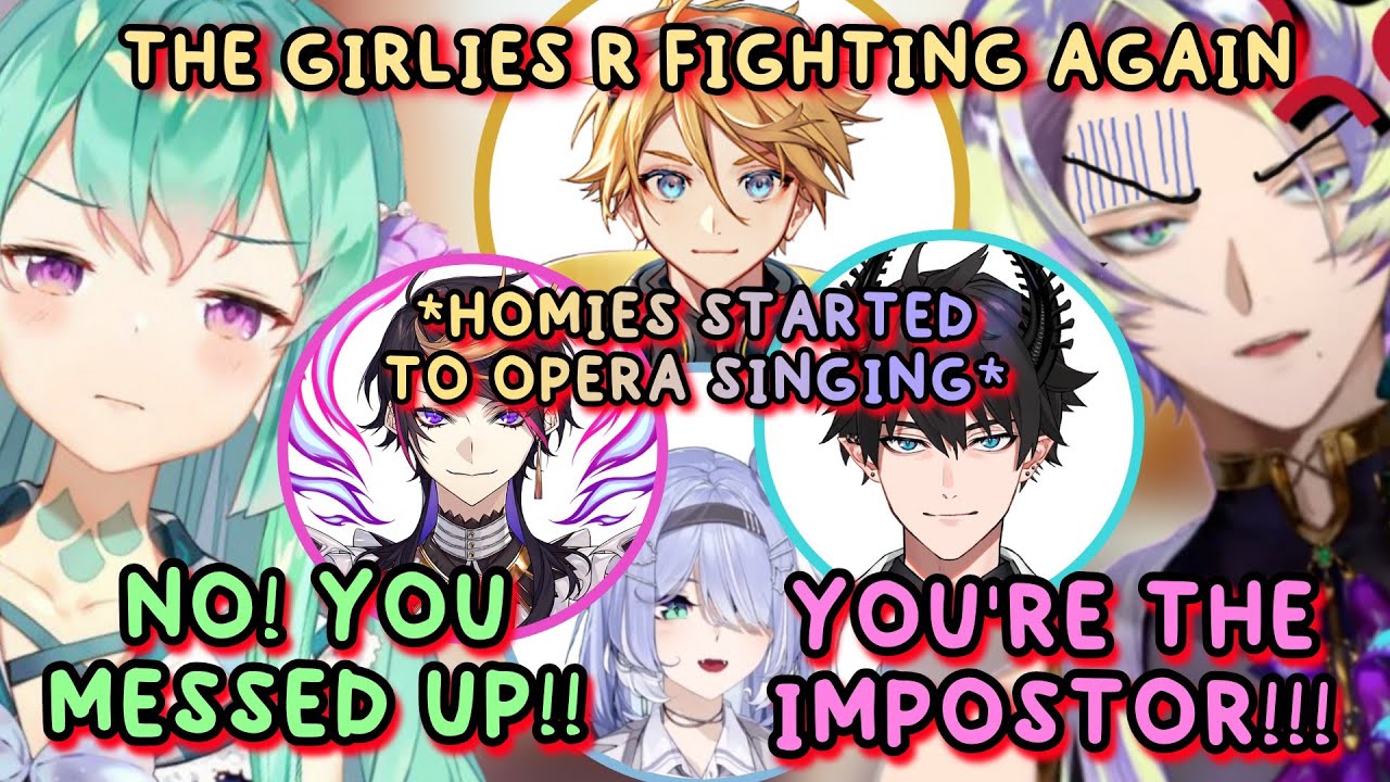 CLAUDE AND FINANA ARGUING LIKE AN OLD MARRIED COUPLE, SO EVERYONE STARTED HARMONIZING