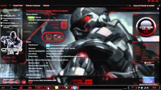Tema Crysis Red and my customized desktop