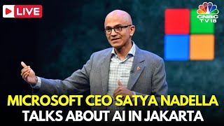 LIVE: Microsoft CEO Satya Nadella Talks About AI in Jakarta | "Microsoft Build: AI Day" | IN18L screenshot 5