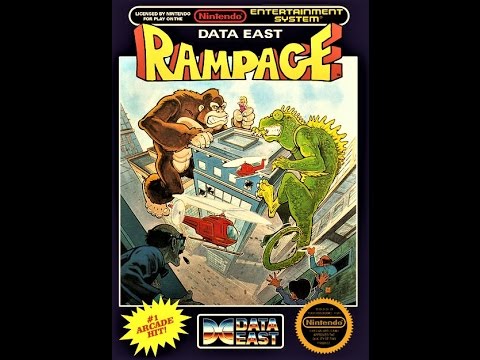 Episode 1460 Retro Gaming Lets Play Rampage Nintendo 1986 