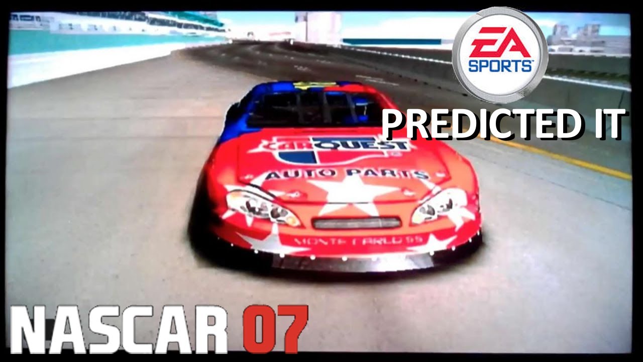 Playing the Chicago Street Course on Nascar 07 (Walmart Raceway) - YouTube