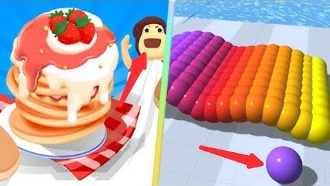 Canvas Run Vs Pancake Run All Levels Gameplay - Android iOS walkthrough