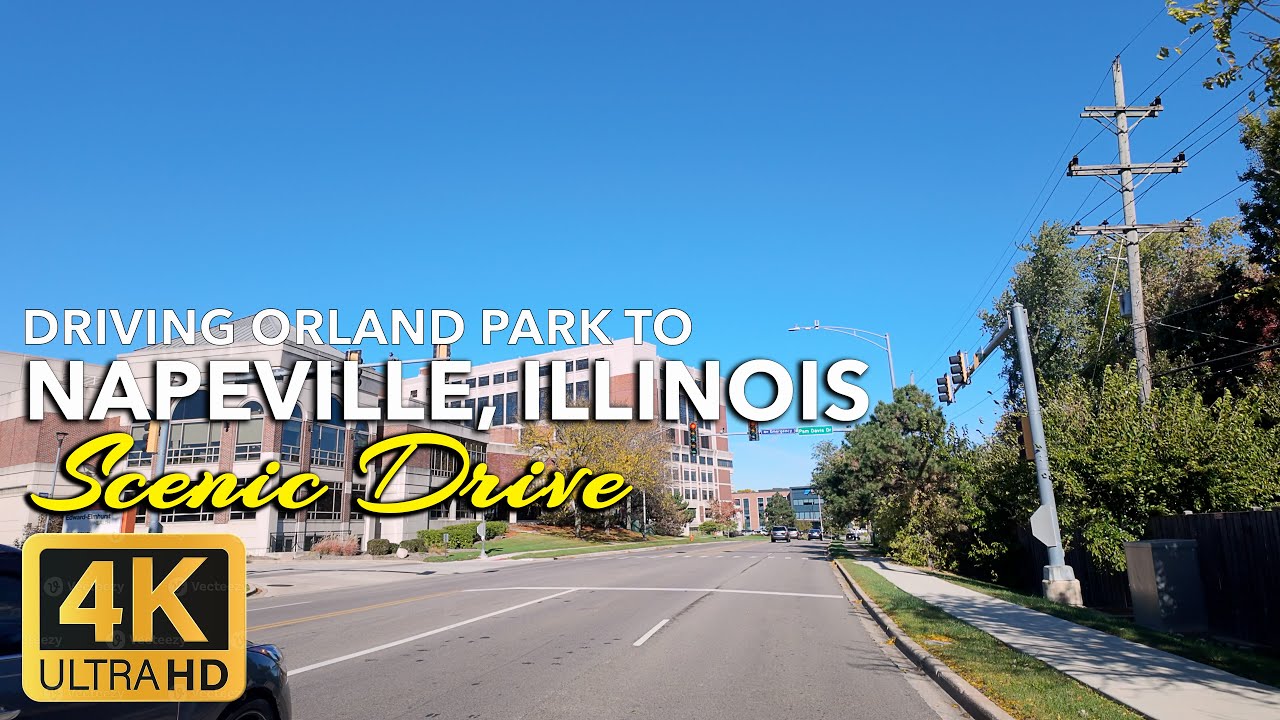 Relaxing Scenic Drive from Orland Park to Naperville | Peaceful 4K Road ...