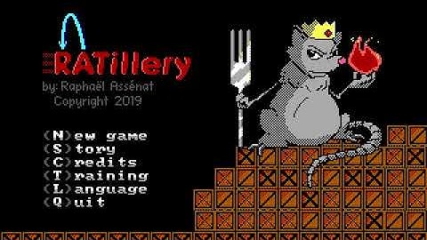 Ratillery, DOS game, Tandy demo