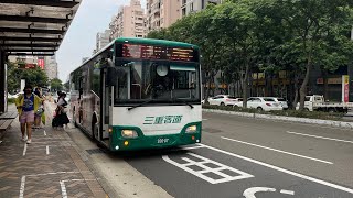 三重客運 858路 930-U7 往林口長庚 宏泰新村-林口加油站 前方路程景拍攝