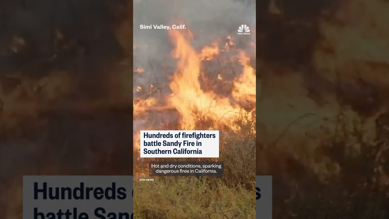 Hundreds of firefighters battle Sandy Fire in Southern California Hundreds of firefighters battle Sandy Fire in Southern California