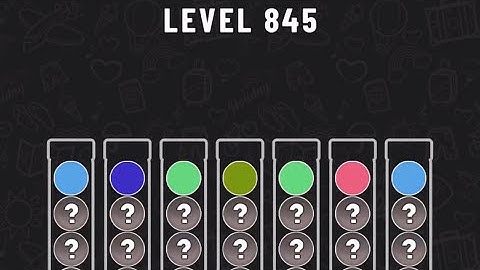 Ball Sort Puzzle Level 845 #ballsortpuzzle #ballsortpuzzlegameplay #puzzlegame #mobilegames