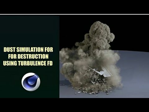 Building collapse test | Cinema 4d, xparticles, turbulence fd, after effects