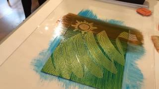 Paste Paper- Rubberstamp