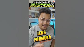 TOP 5 Formulas of Physics = 15 Marks | Class 10 Physics - Science | CBSE Board Exam 2024
