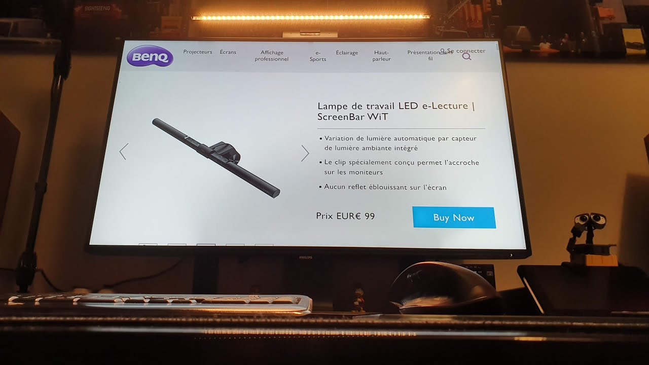 BenQ ScreenBar: une lampe de bureau 💡... pour écran 📺 !