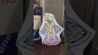 Banke Bihari With Paper  status art bankebihari