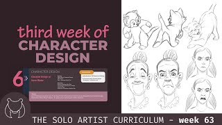 Character Design Progress - Working on Expressions with the Solo Artist Curriculum