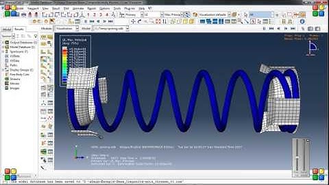 Coil spring simulation in Abaqus